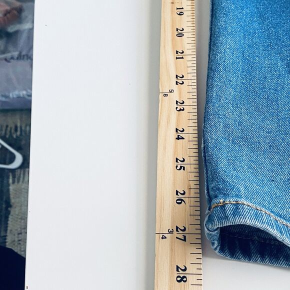 Anthropologie Avec Les Filles Jumpsuit Size 28 Blue Denim Button Up Belted - Picture 9 of 12